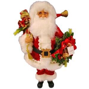 Karen Didion 17” Santa Claus Christmas Figure NEW Lighted Lantern MINT CONDITION